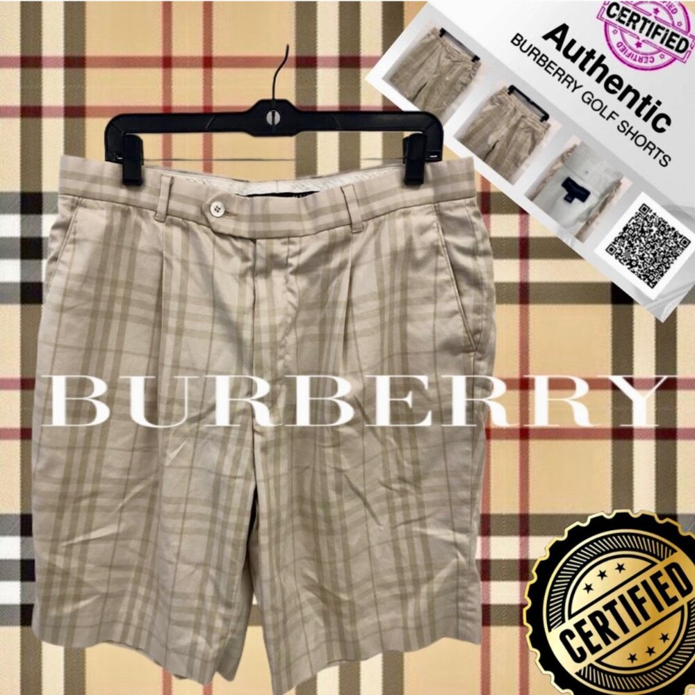 Burberry Golf Shorts sz 36R nova check beige Men - EUC